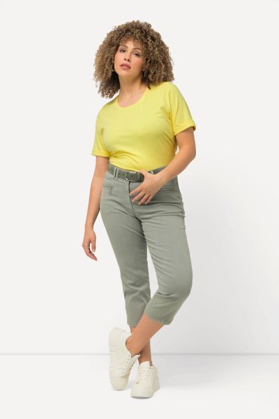 Cropped Stretch-Fit Mony Pants