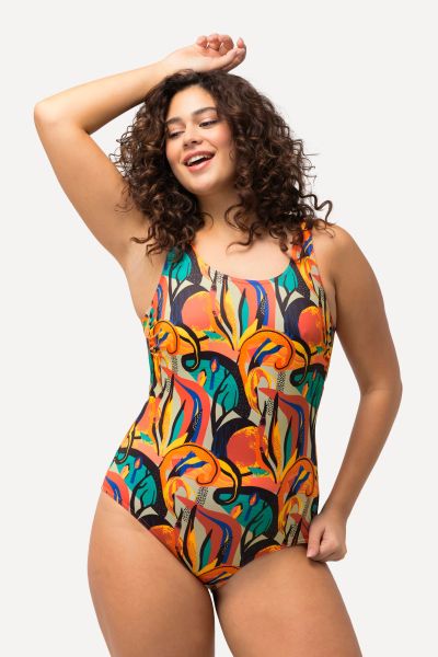 Sporty Jungle Print Swimsuit