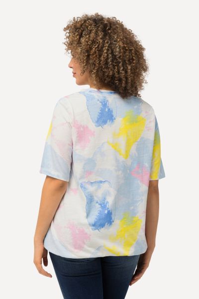 Тениска с прани цветове