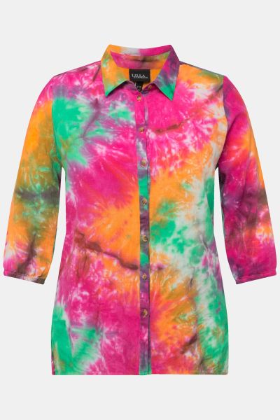 Риза с разляти цветове
