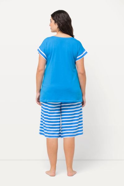 Striped Shorty Pajama Set