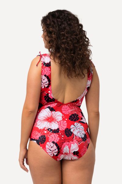 Hawaiian Flower Print Swimsuit