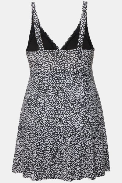 Leopard Print Swim Dress