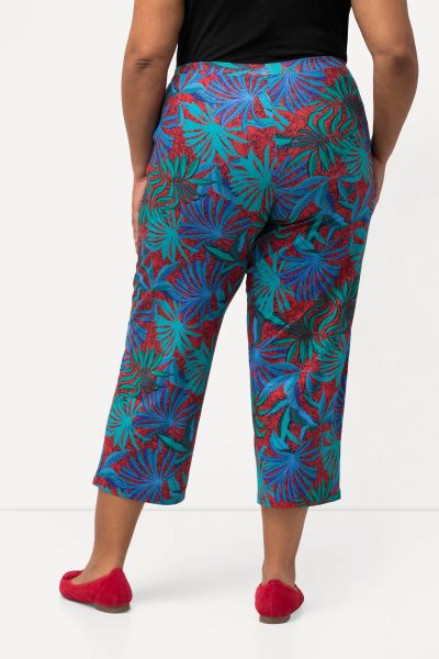 Matte Jersey Tropical Print Pocket Pants