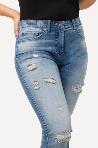 Distressed Stretch Fit Sarah Jeans