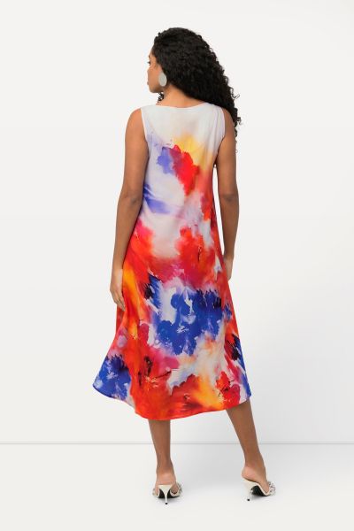 Watercolor Floral A-Line Dress