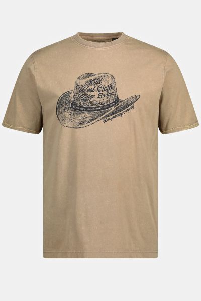 Тениска с принт на каубойска шапка