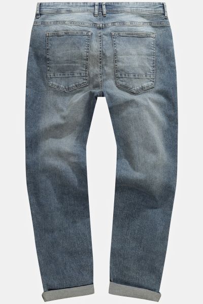 Jeans, denim, FLEXNAMIC®, stomach fit, straight fit, 5-pocket, up to size 36/72