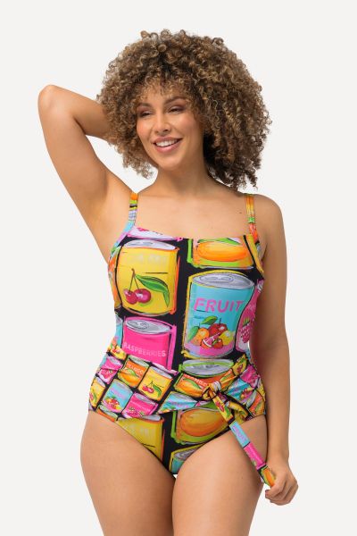 Canned Fruit Graphic One Piece Swimsuit
