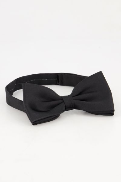 Bow tie with strap, pure silk