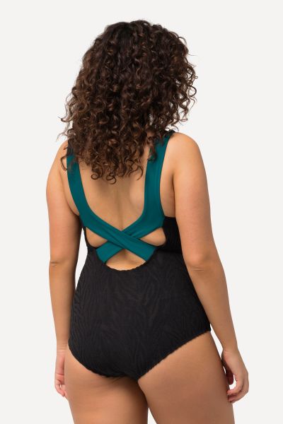 Textured Tiger One Piece Swimsuit