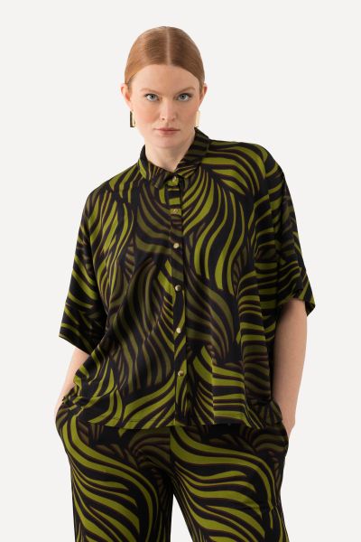 Блуза с палмови листа