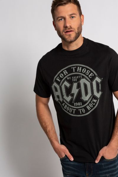 Large AC/DC Print Front Tee