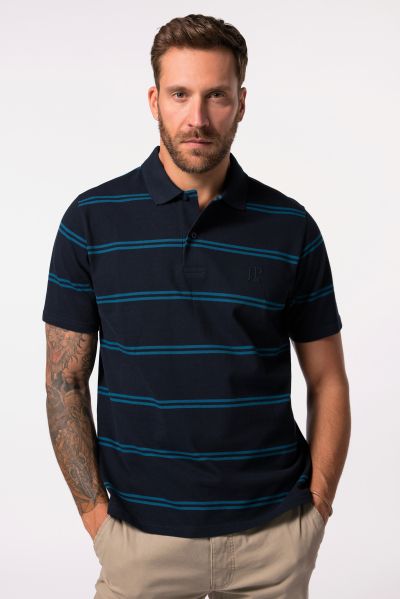 Polo shirt, short sleeve, piqué, stripes, up to 8 XL