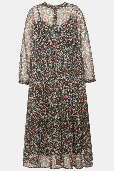 Floral Print Empire Maxi Dress