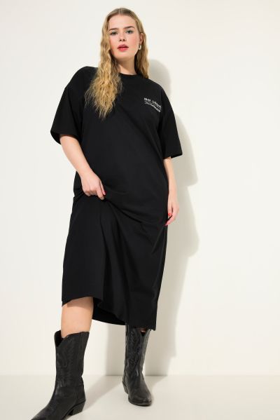 Statement Knit T-Shirt Short Sleeve Dress