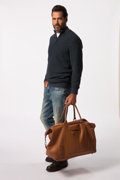 Weekender, leather bag, lamb nappa leather, for travelling