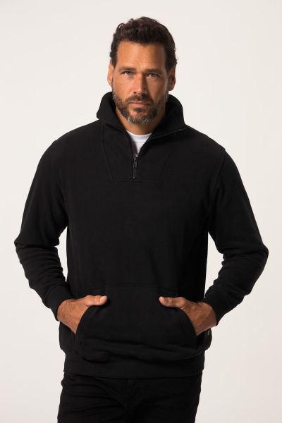 Half-zip, sweat fabric