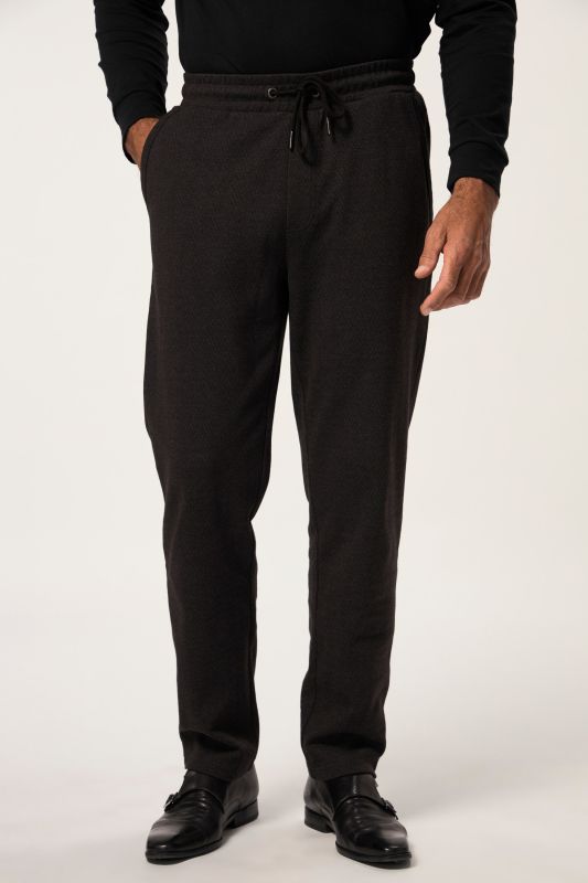 Wool look trousers