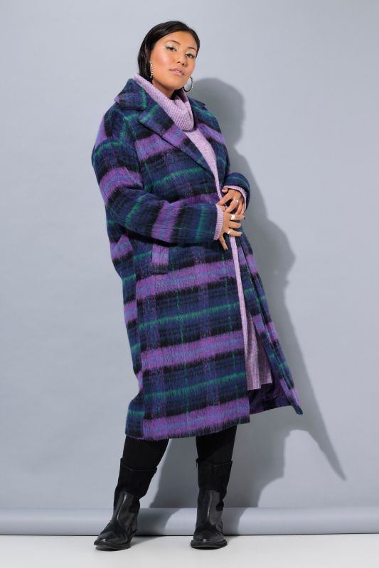 Oversized Plaid Coat