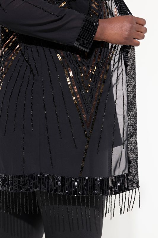 Sequined Embroidered Jacket