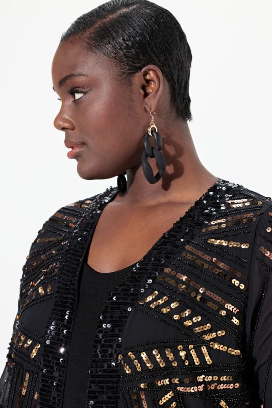 Sequined Embroidered Jacket