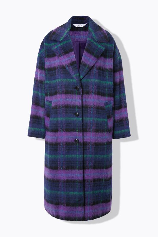 Oversized Plaid Coat