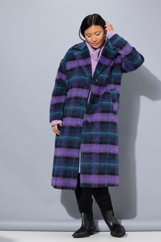 Oversized Plaid Coat