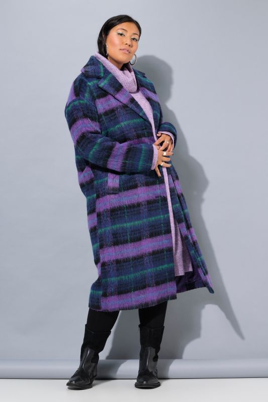 Oversized Plaid Coat