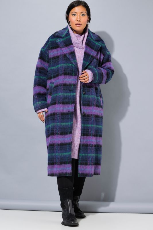 Oversized Plaid Coat