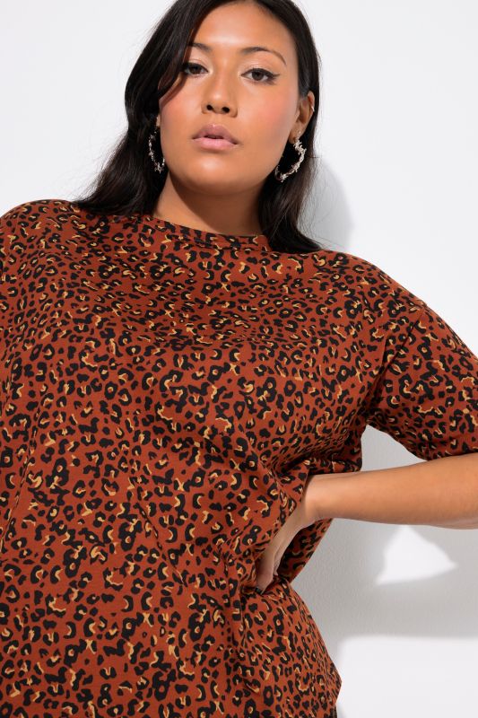 Oversized Leopard Print Tee