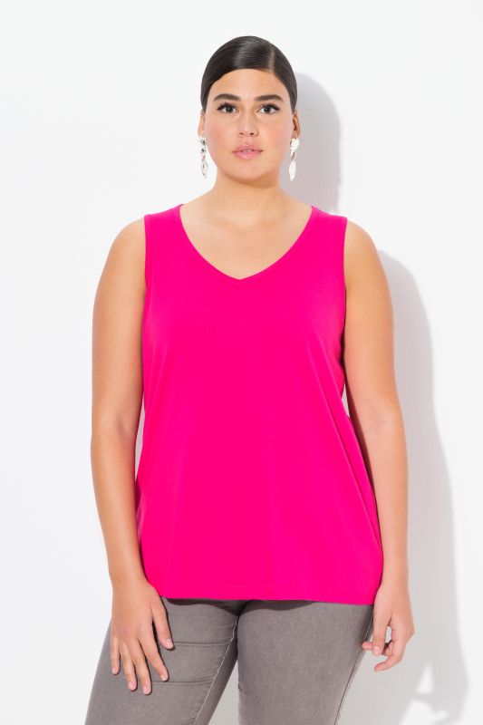 V-Neck Classic Fit Cotton Tank