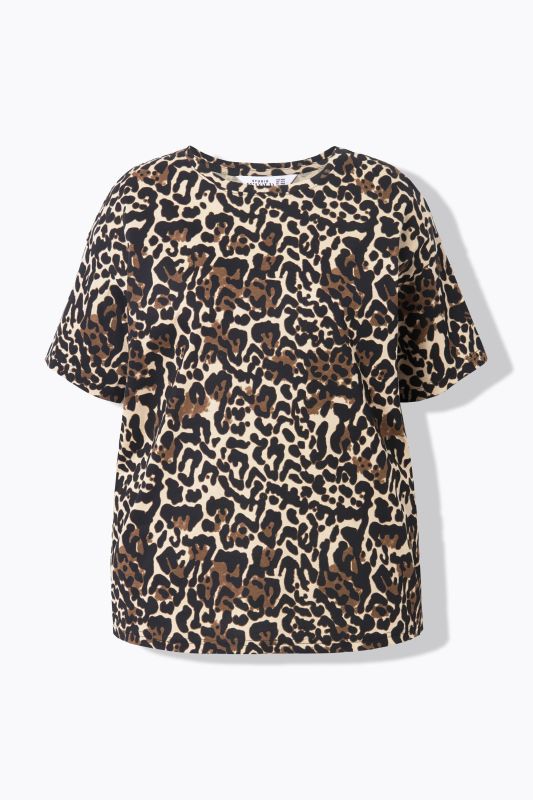 T-shirt, oversized, leopard print