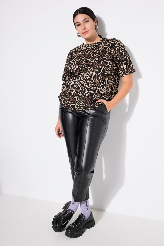 T-shirt, oversized, leopard print