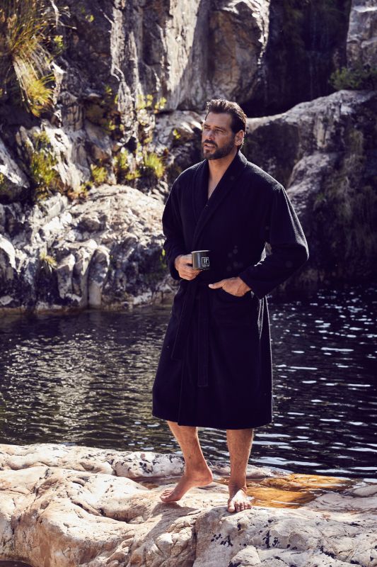 Terry Shawl Collar Pocket Bathrobe