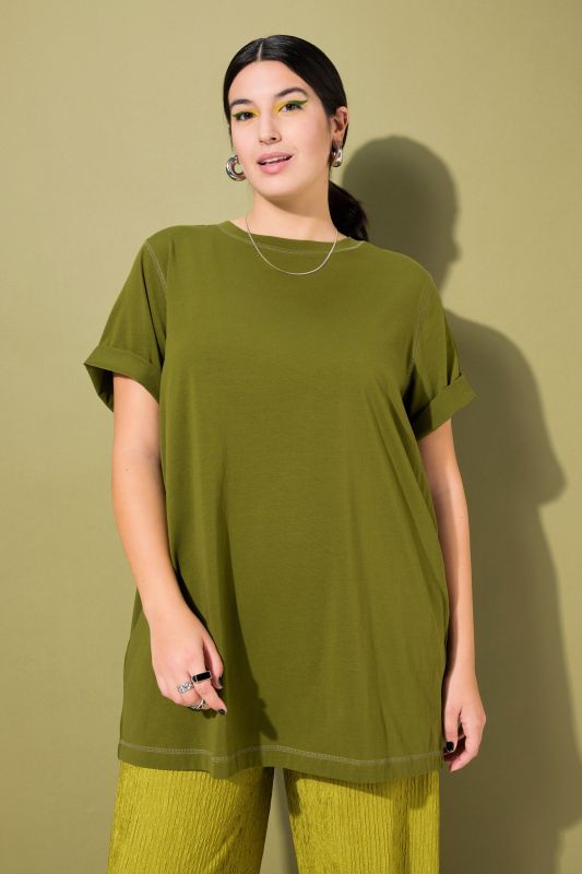 Round Neck Long Tee