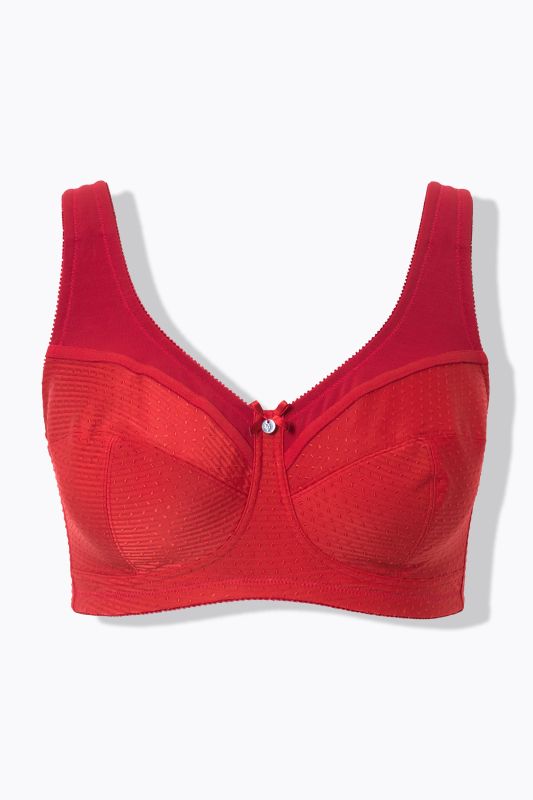 Jacquard Dot Wirefree Kelly Fit Support Bra