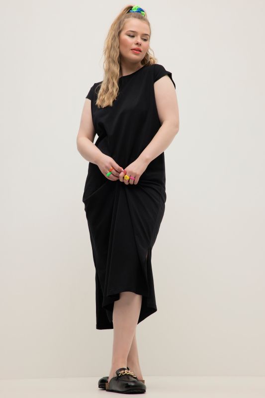 Classic Cap Sleeve Oversized  Fit Jersey Dress