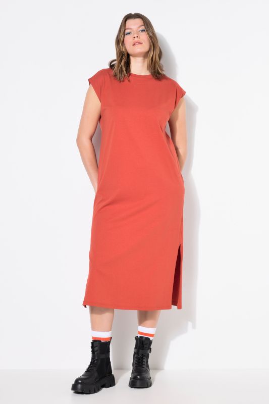 Classic Cap Sleeve Oversized  Fit Jersey Dress