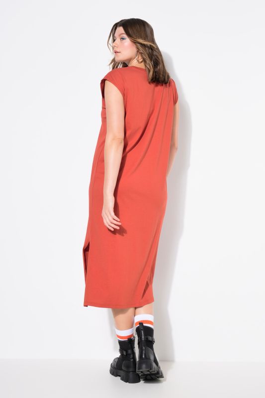 Classic Cap Sleeve Oversized  Fit Jersey Dress