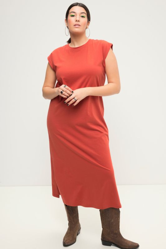 Classic Cap Sleeve Oversized  Fit Jersey Dress