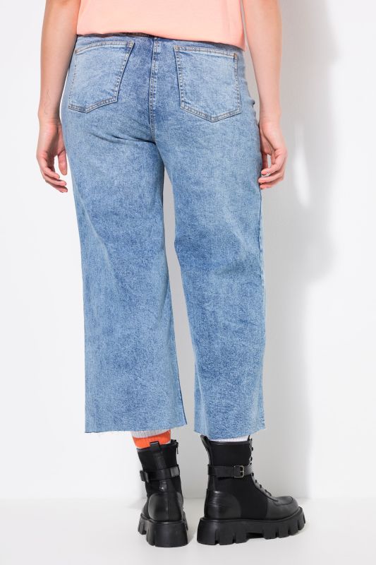 Denim Elastic Waist Culottes