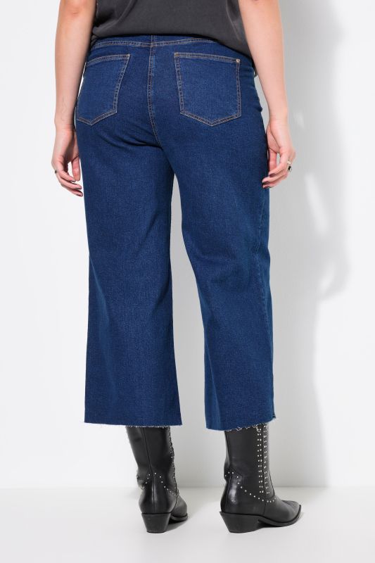 Denim Elastic Waist Culottes