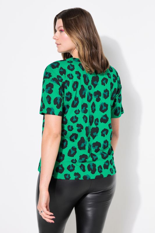 Leopard Print Studio Untold Embroidered Short Sleeve Tee