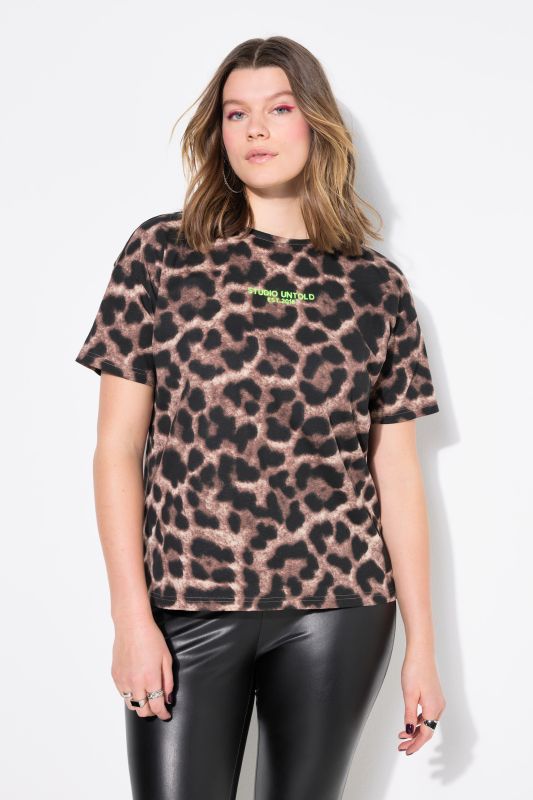 Leopard Print Studio Untold Embroidered Tee