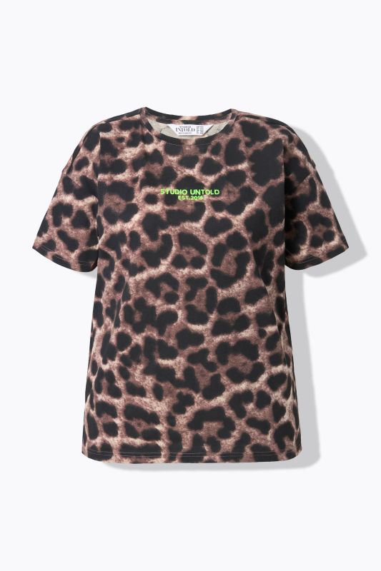 Leopard Print Studio Untold Embroidered Tee