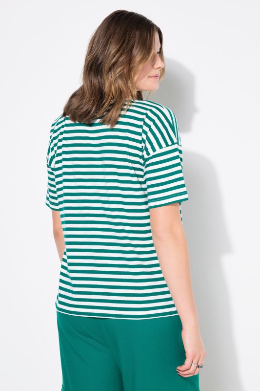 Striped City Embroidered Short Sleeve Tee