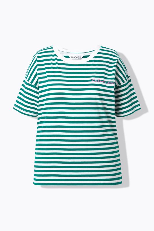 Striped City Embroidered Short Sleeve Tee