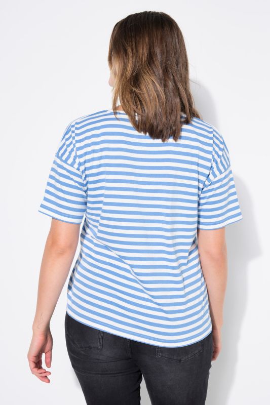 Striped City Embroidered Short Sleeve Tee