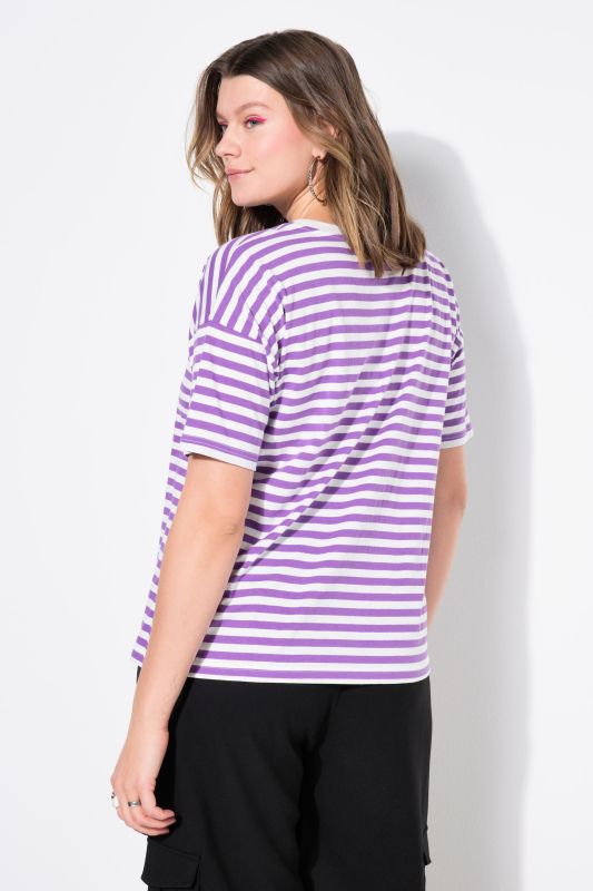 Striped City Embroidered Short Sleeve Tee